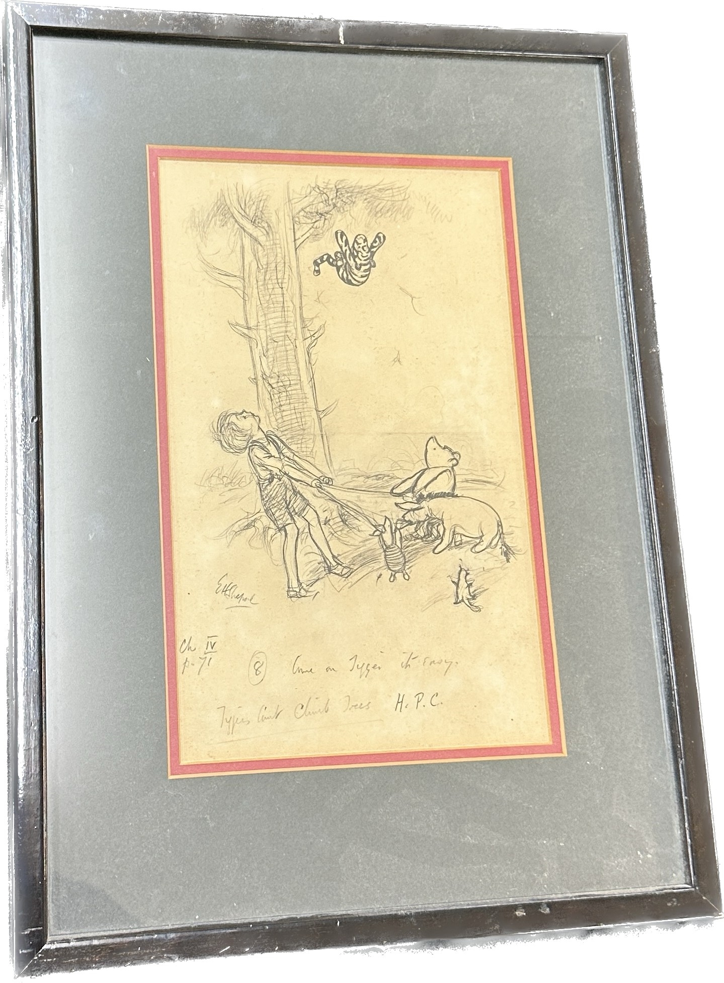 Ernest Howard Shepard | Framed original Winnie The Pooh | MutualArt