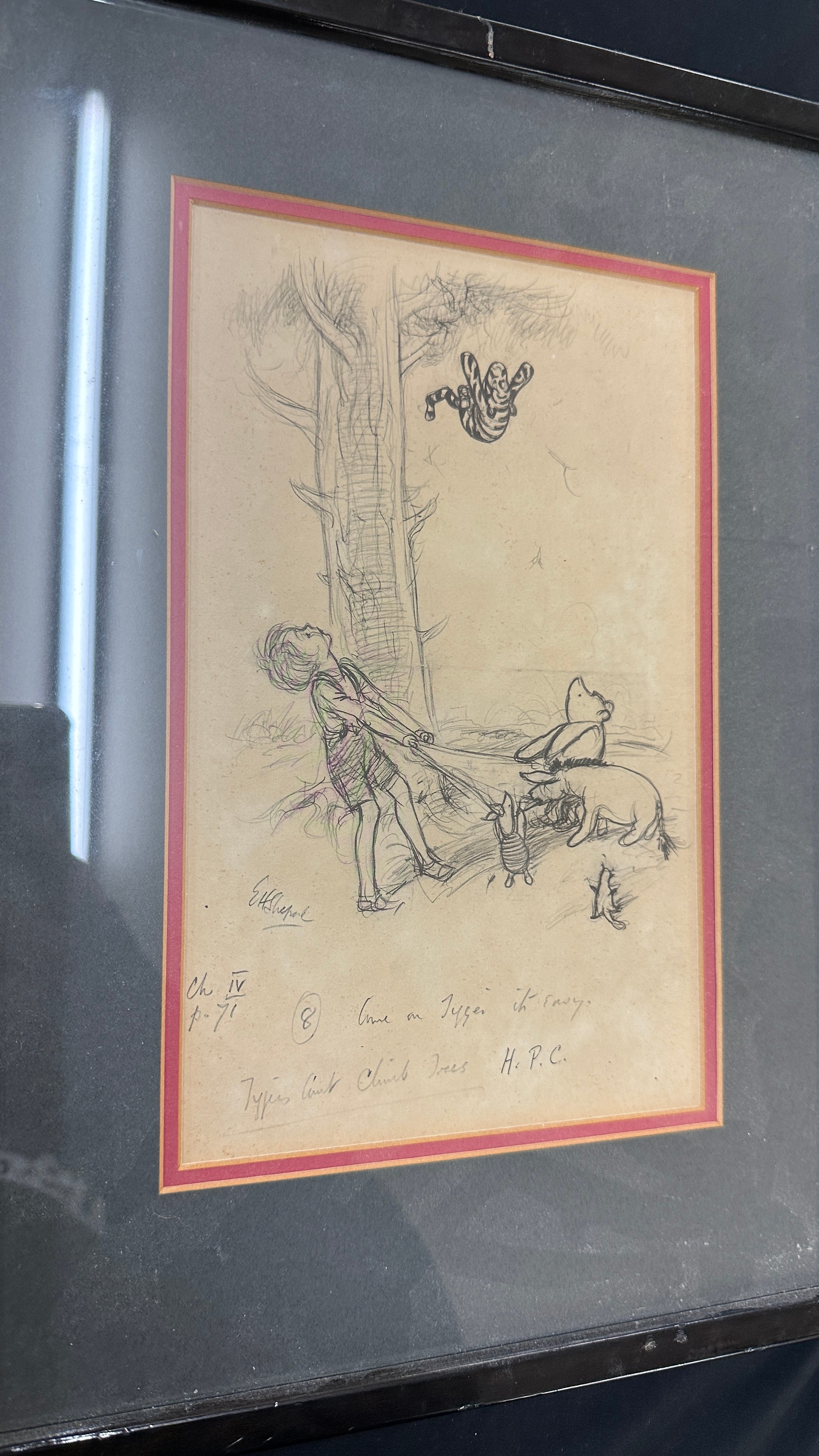 Ernest Howard Shepard | Framed original Winnie The Pooh | MutualArt
