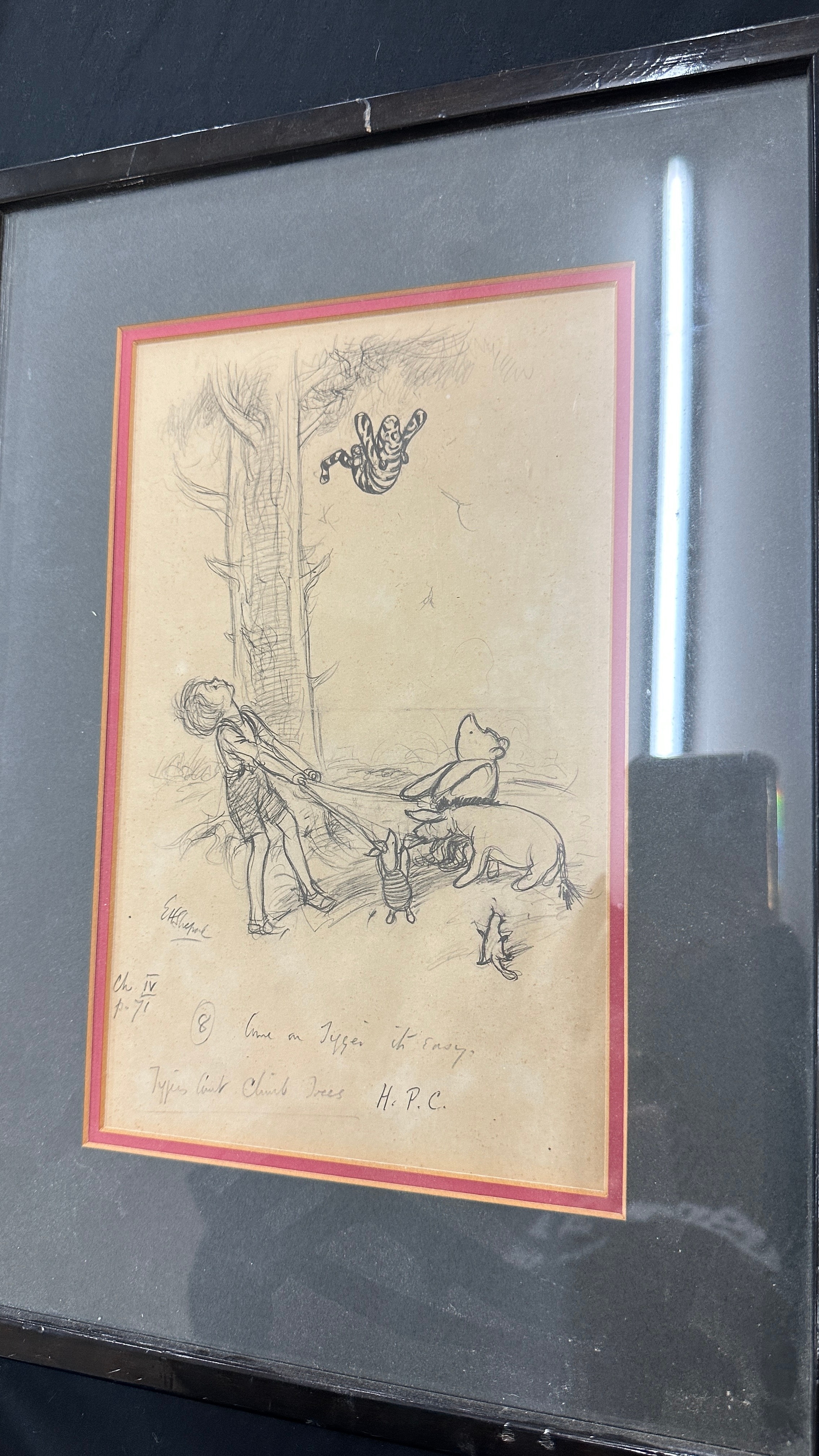Ernest Howard Shepard | Framed original Winnie The Pooh | MutualArt