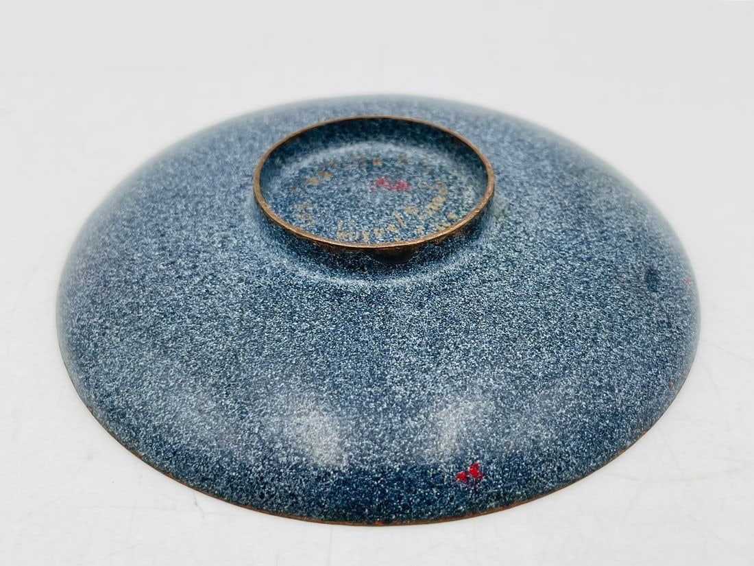 Artwork by Los Castillo, Vintage Copper & Enamel Plate by Miguel Pineda for Los Castillo, Signed, Mexico 20th Century, Made of copper and enamel plate