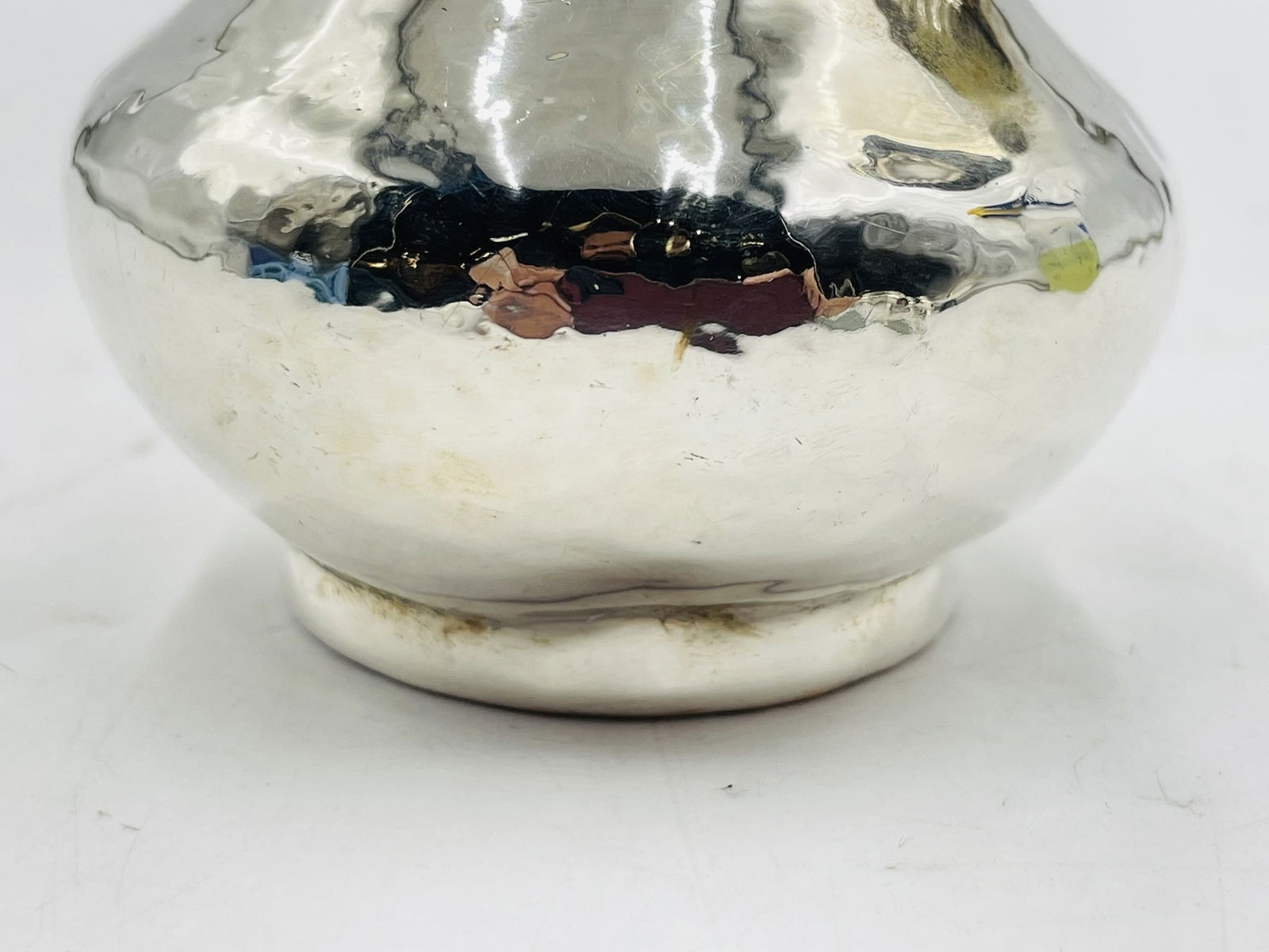 Artwork by Los Castillo, Silver Plated Creamer Pitcher With Seahorse Handle by Los Castillo, Mexico 1970's, Made of Silver plated