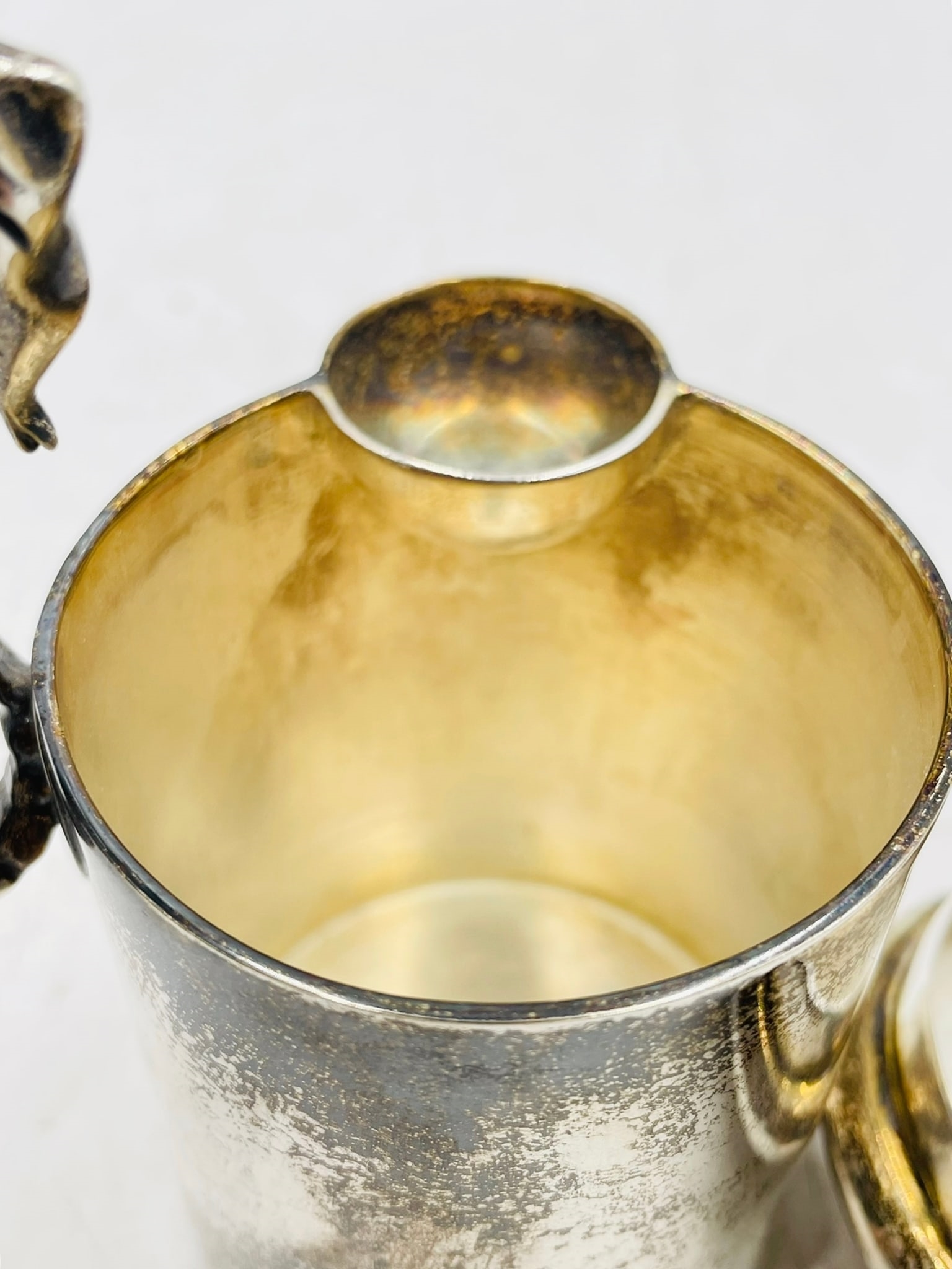 Artwork by Los Castillo, Los Castillo, Silver Creamer and Pitcher with Seahorse Handles, Mexico 1960's, Made of Silver Cream