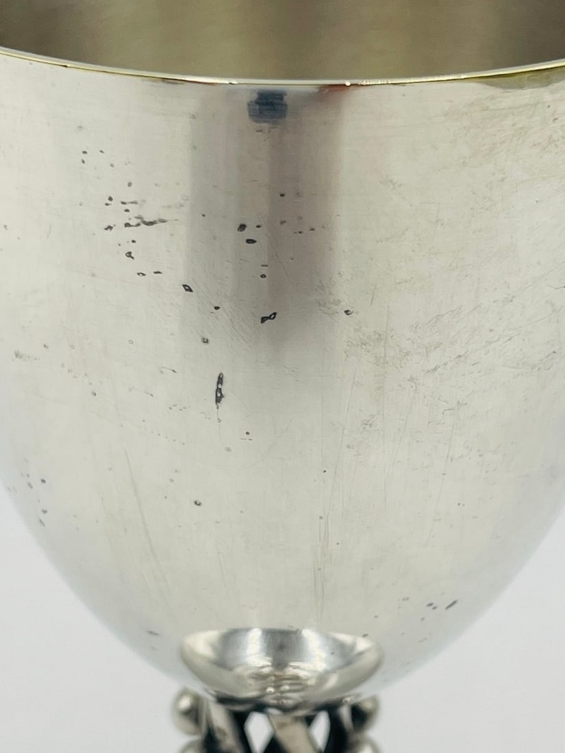 Artwork by Los Castillo, Set of 6 Silver Wine Goblets by Los Castillo, Signed - Mexico 1970's, Made of Silver plated