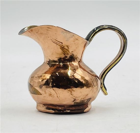 Copper & Abalone Shell Cream Pitcher by Los Castillo, Mexico 1960s by Los Castillo, 1960