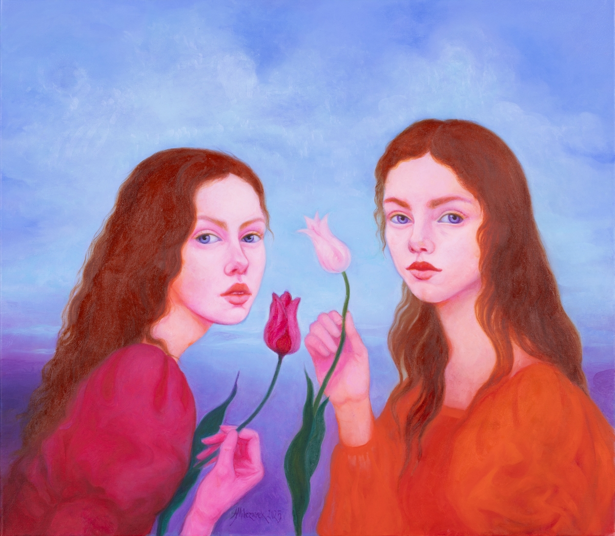 Artwork by Aleksandra Milczarek, Powitanie , 2025, Made of oil, canvas