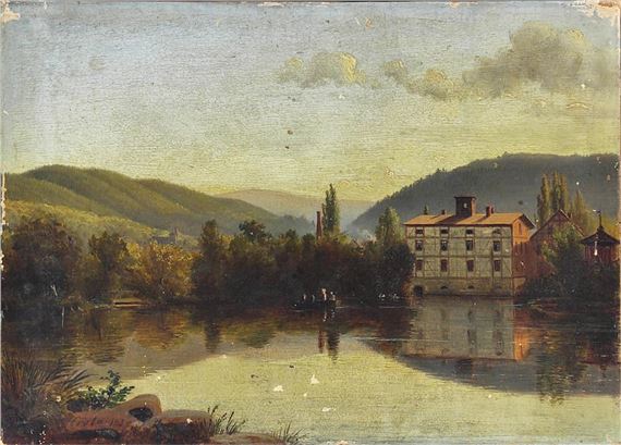 'Der Hüttenteich in Ilsenburg' - Georg-Heinrich Crola