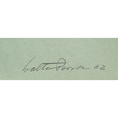 Artwork by Walter Persian, "Vatikan (Museum): Jupiter", Made of color linocut