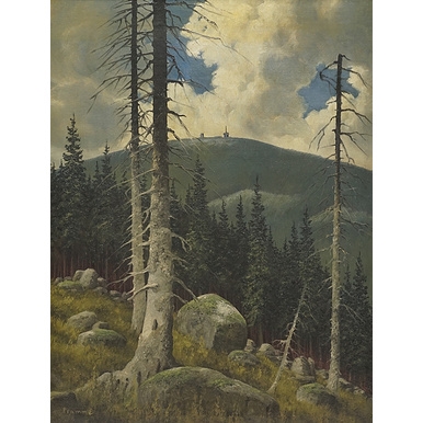 Wilhelm Pramme | Brocken von den Zeterklippen (1898) | MutualArt