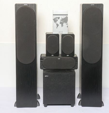 A Jamo six-piece surround sound system