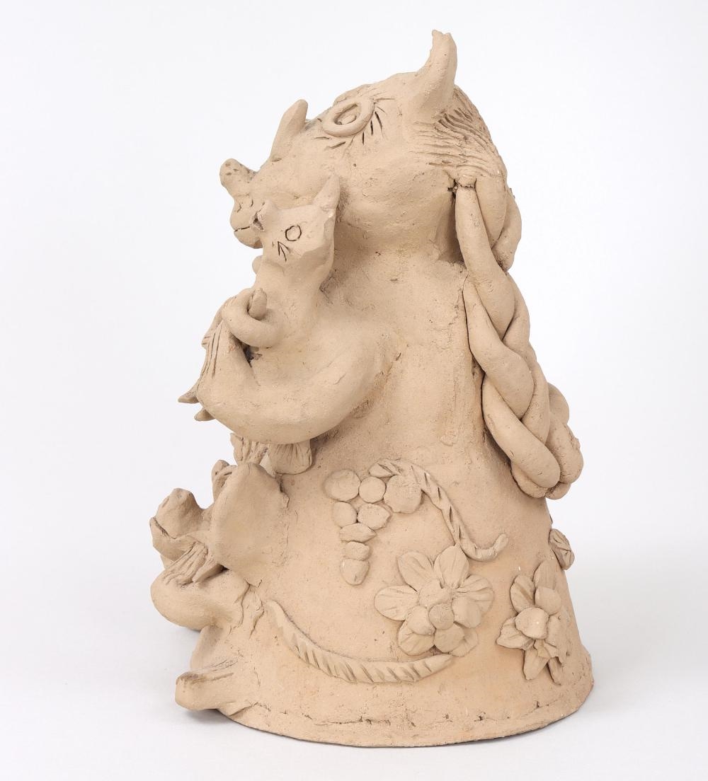 Artwork by Teodora Blanco Nunez, Group of (3) Figural Pottery Sculptures, Made of Pottery Sculpture