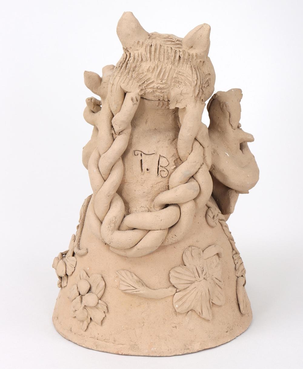 Artwork by Teodora Blanco Nunez, Group of (3) Figural Pottery Sculptures, Made of Pottery Sculpture
