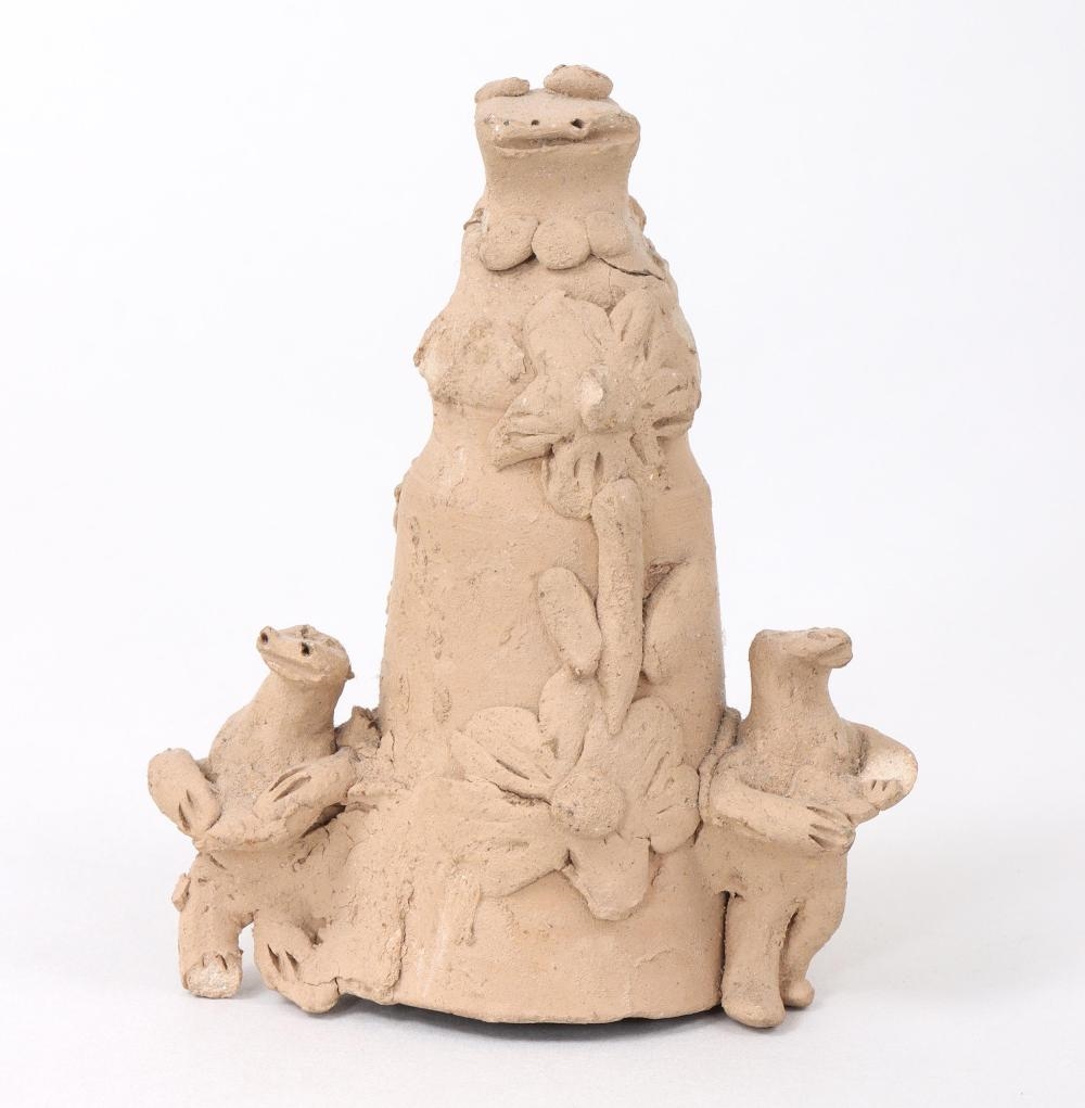 Artwork by Teodora Blanco Nunez, Group of (3) Figural Pottery Sculptures, Made of Pottery Sculpture
