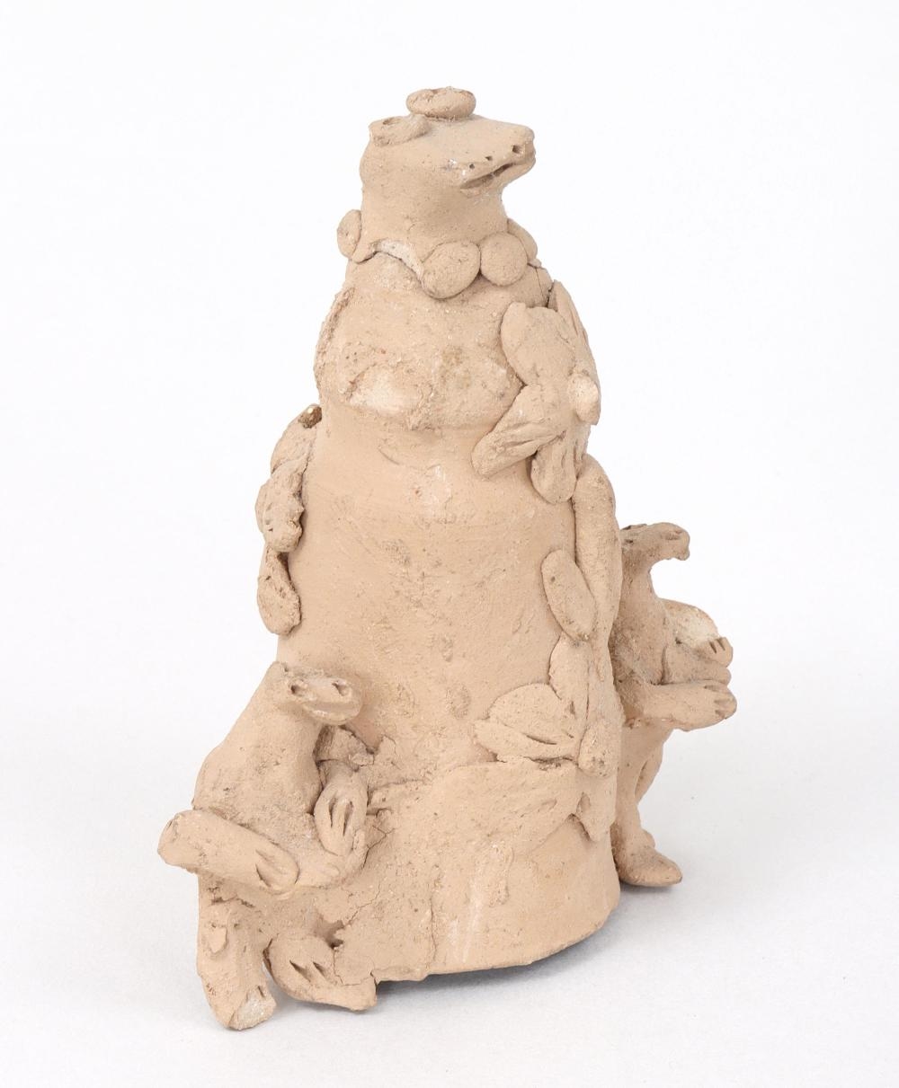 Artwork by Teodora Blanco Nunez, Group of (3) Figural Pottery Sculptures, Made of Pottery Sculpture