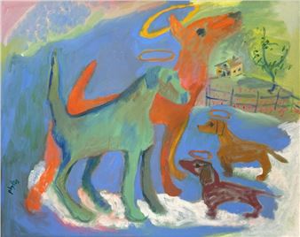 Dogs in the Yard - Phyllis Sklar