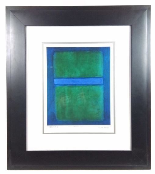 Mark Rothko | Mark Rothko Green & Blue 1950 Portfolio Print | MutualArt