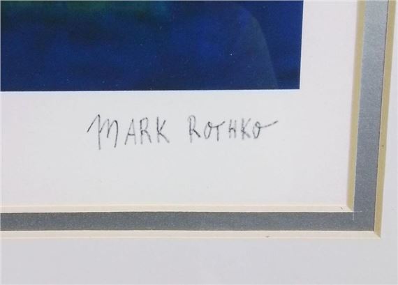 Mark Rothko | Mark Rothko Green & Blue 1950 Portfolio Print | MutualArt