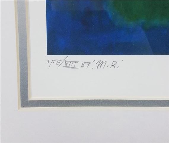 Mark Rothko | Mark Rothko Green & Blue 1950 Portfolio Print | MutualArt
