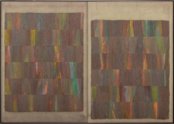 b. 1942) "Burnt Steel" Diptych by Philip Edward Mullen, 1979