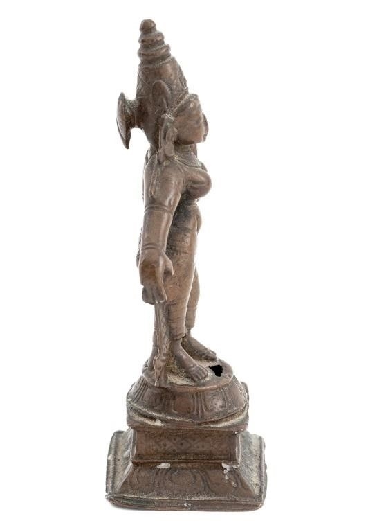 Parvati | Indian Standing Parvati, the female figure atop a lotus ...