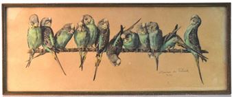 Perruches branchées - Xavier de Poret