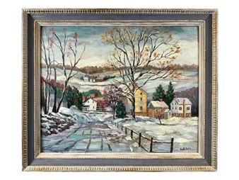 Near Macungie Snow Scene - Annette Meckes