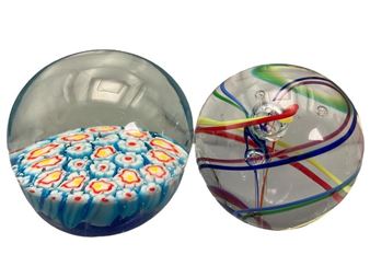 Glass Eye Studios & Murano Millefiori Paperweights - Glass Eye Studios