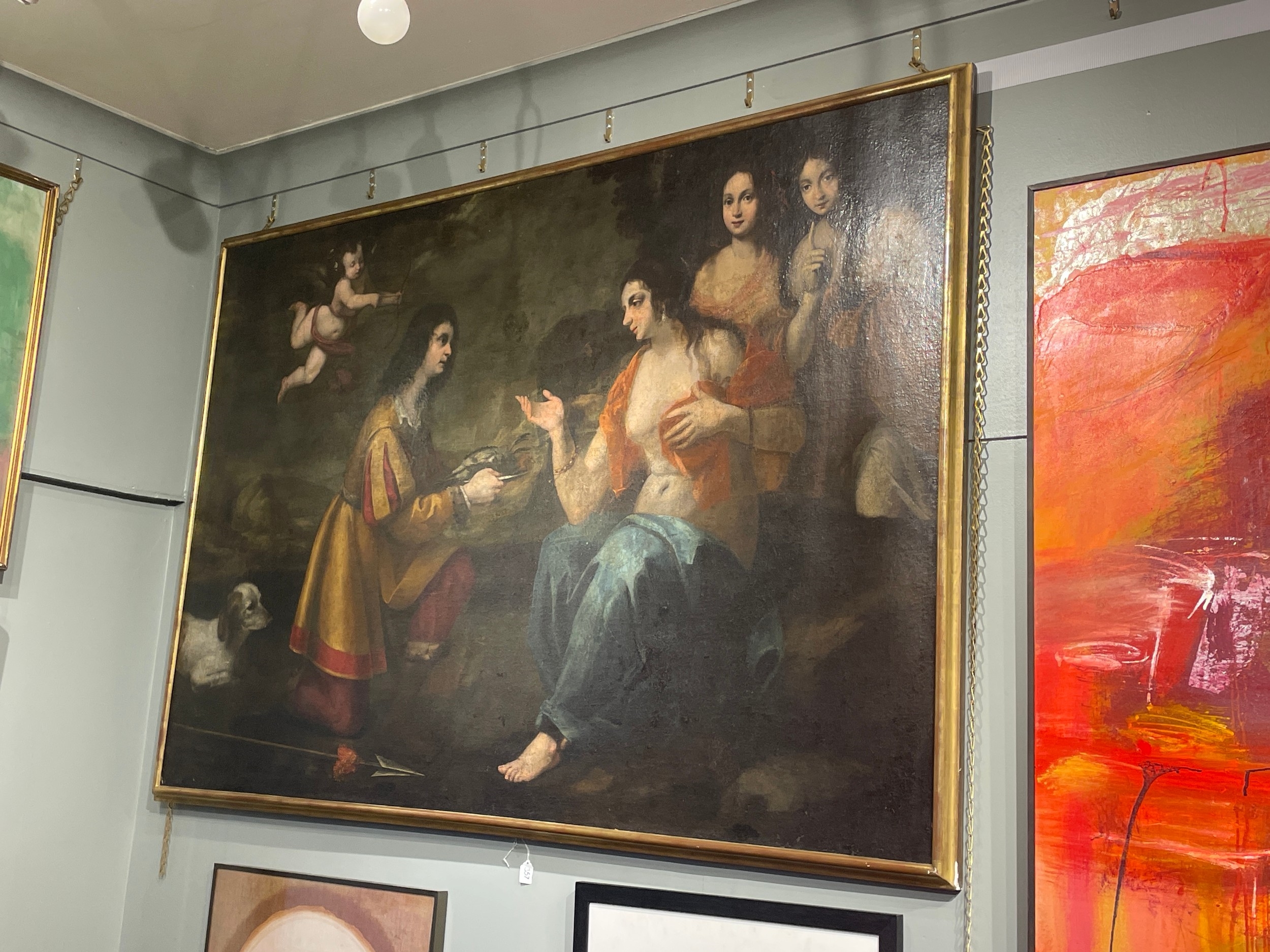 Artwork by Lorenzo Lippi, Diana and Actaeon, Made of Oil on canvas