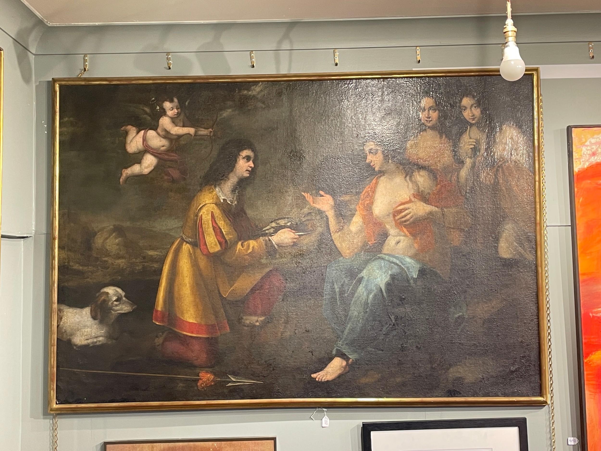 Artwork by Lorenzo Lippi, Diana and Actaeon, Made of Oil on canvas