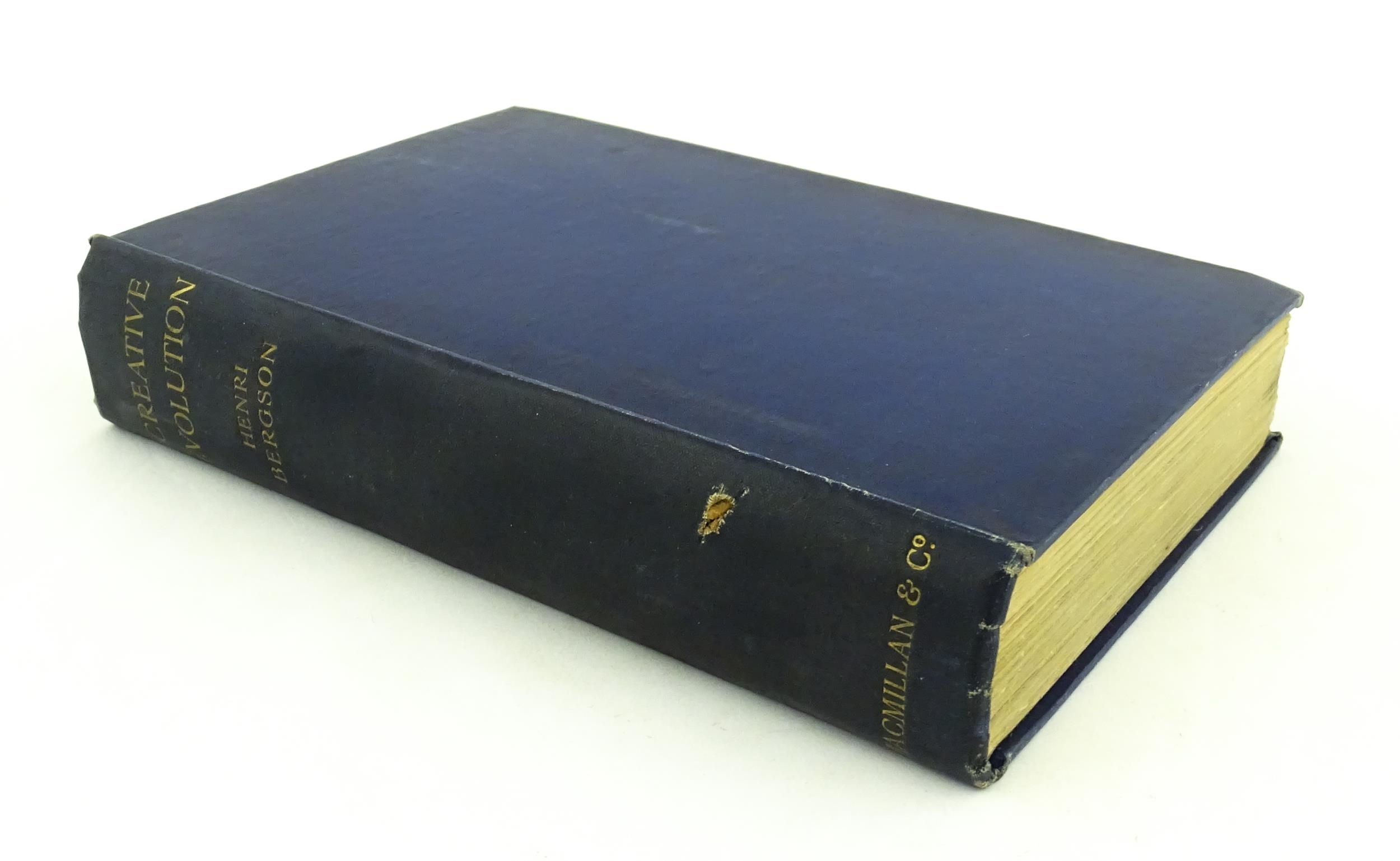 Bergson | Book: Creative Evolution by Henri Bergson. Published by ...