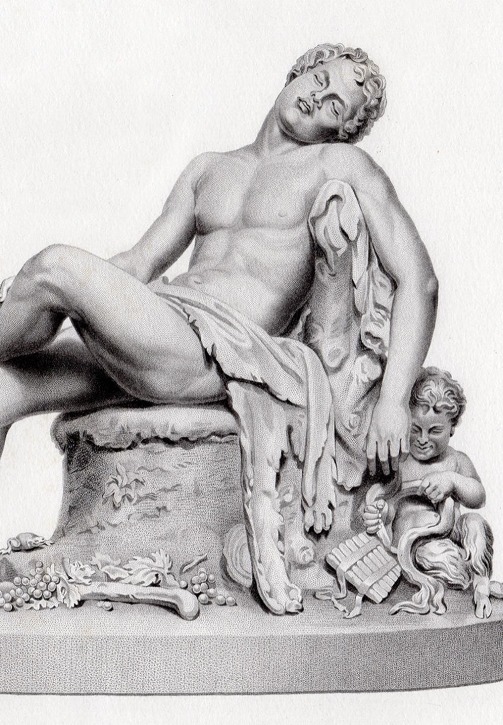 Artwork by Harriet Hosmer, G. Stodart, The Sleeping Fawn, Made of engraving on wove paper