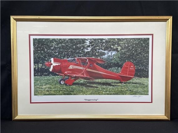 Sam Lyons Framed Pencil Signed Offset Print 30500 A Red Mutualart 