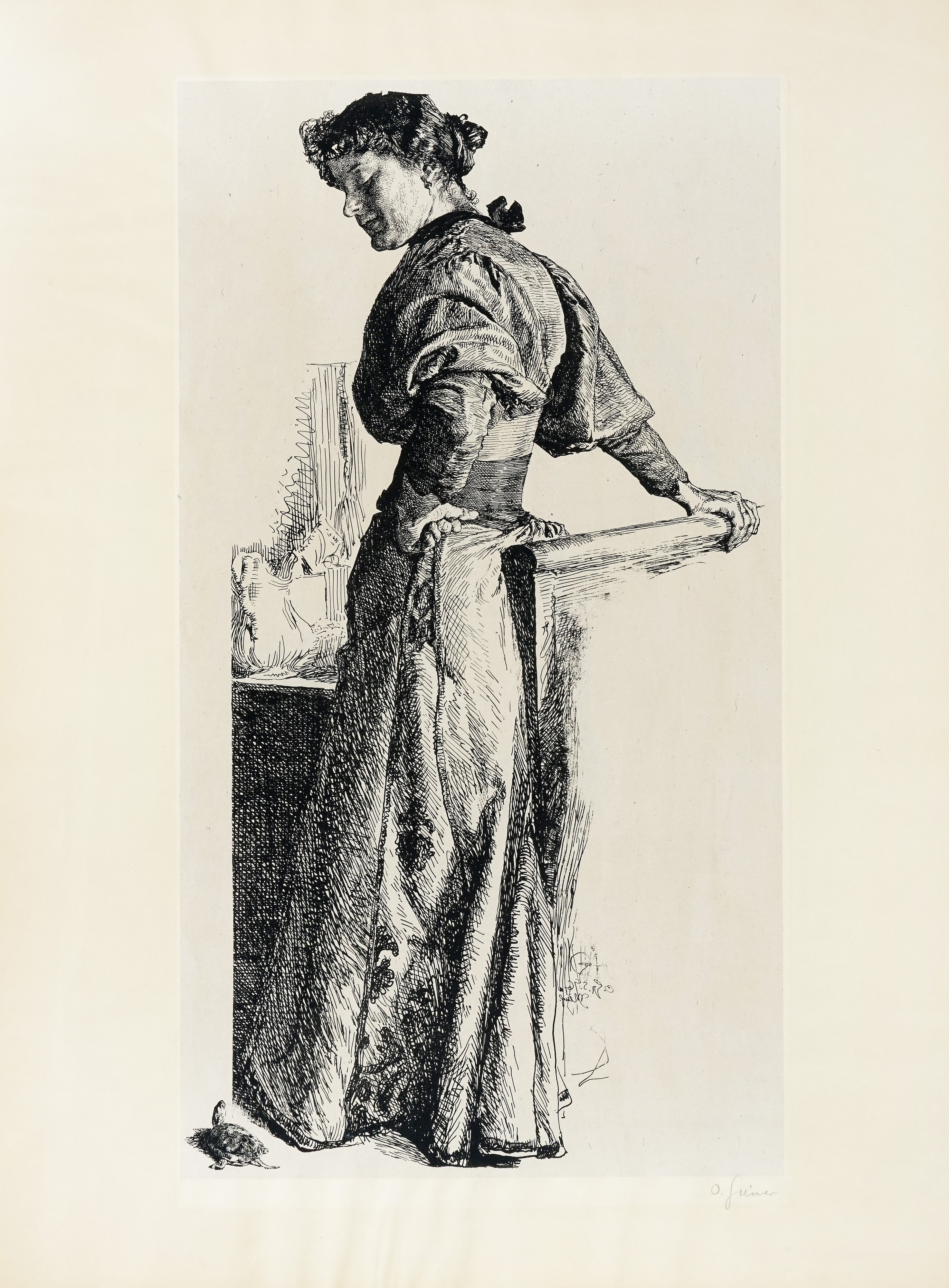 Artwork by Otto Greiner, Cenzi, Made of lithograph on vellum