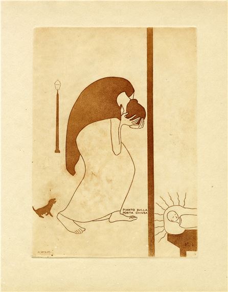 Pianto sulla porta chiusa - Adolfo Wildt