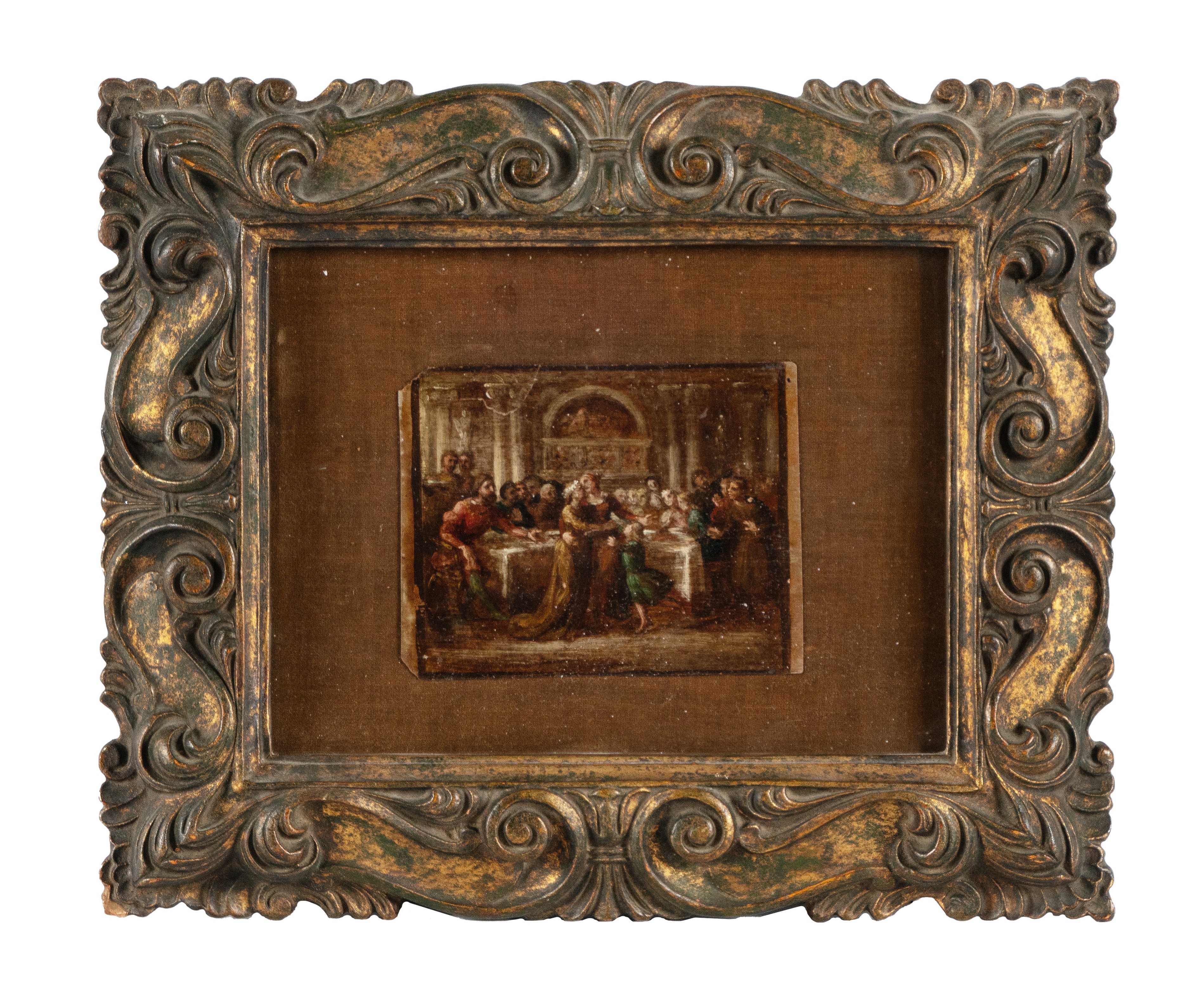 Artwork by Adeodato Malatesta, Tavolo con figure, Made of conte