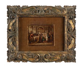 Tavolo con figure - Adeodato Malatesta