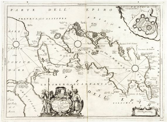 Vincezo Maria Coronelli | Golfo della Prevesa, Dedicato dal P ...