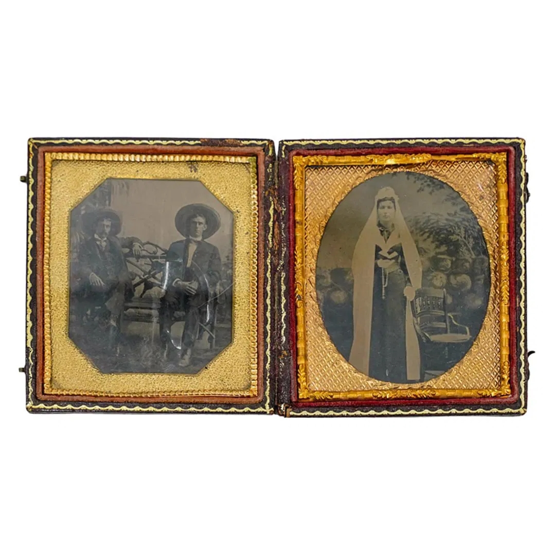Artwork by Ken Beldin (mexico, 20th Century), Mexican Wedding, Made of Tintype Photographs