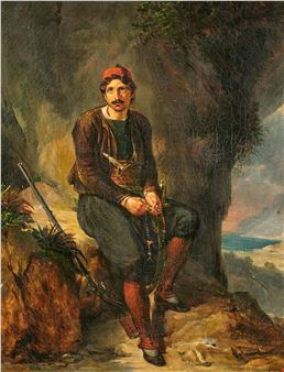 Portrait of a Greek Fighter - Marie Mélanie d’Hervilly Gohier Hahnemann