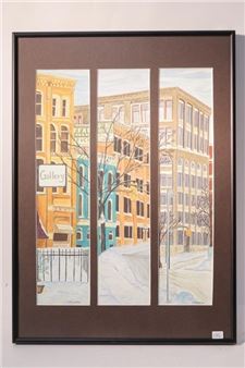 Three prints. “Exchange District Tryptych”. Winnipeg - Rosemary Miguez