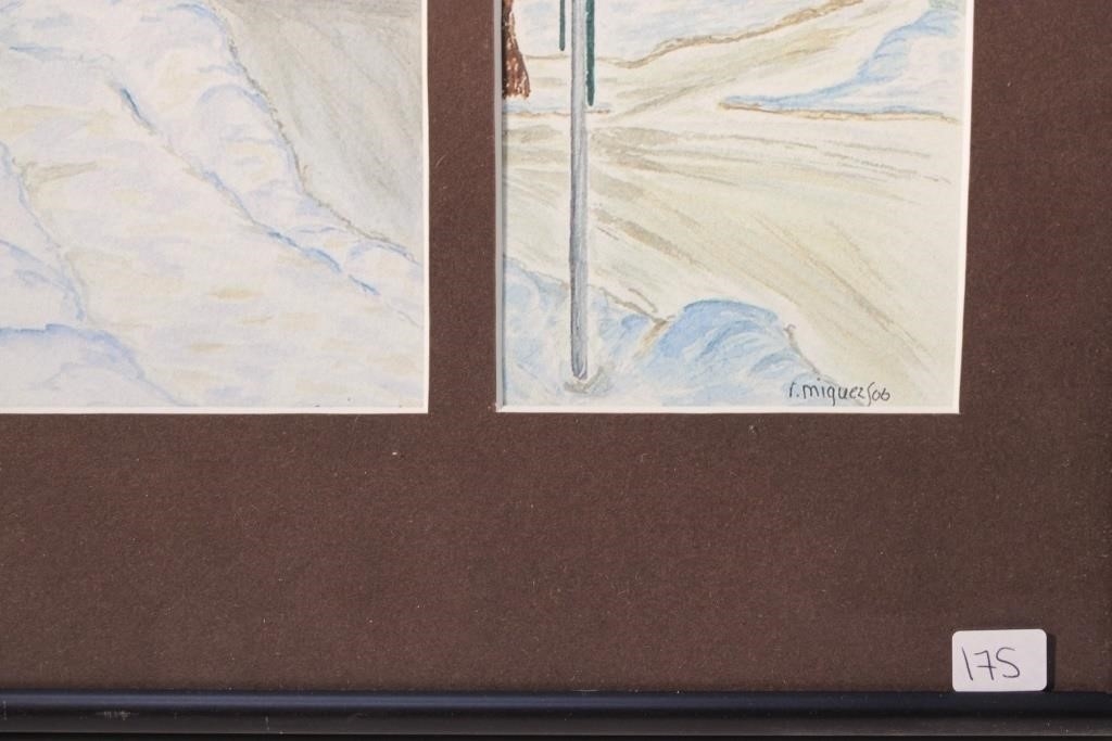 Artwork by Rosemary Miguez, Three prints. “Exchange District Tryptych”. Winnipeg, Made of prints