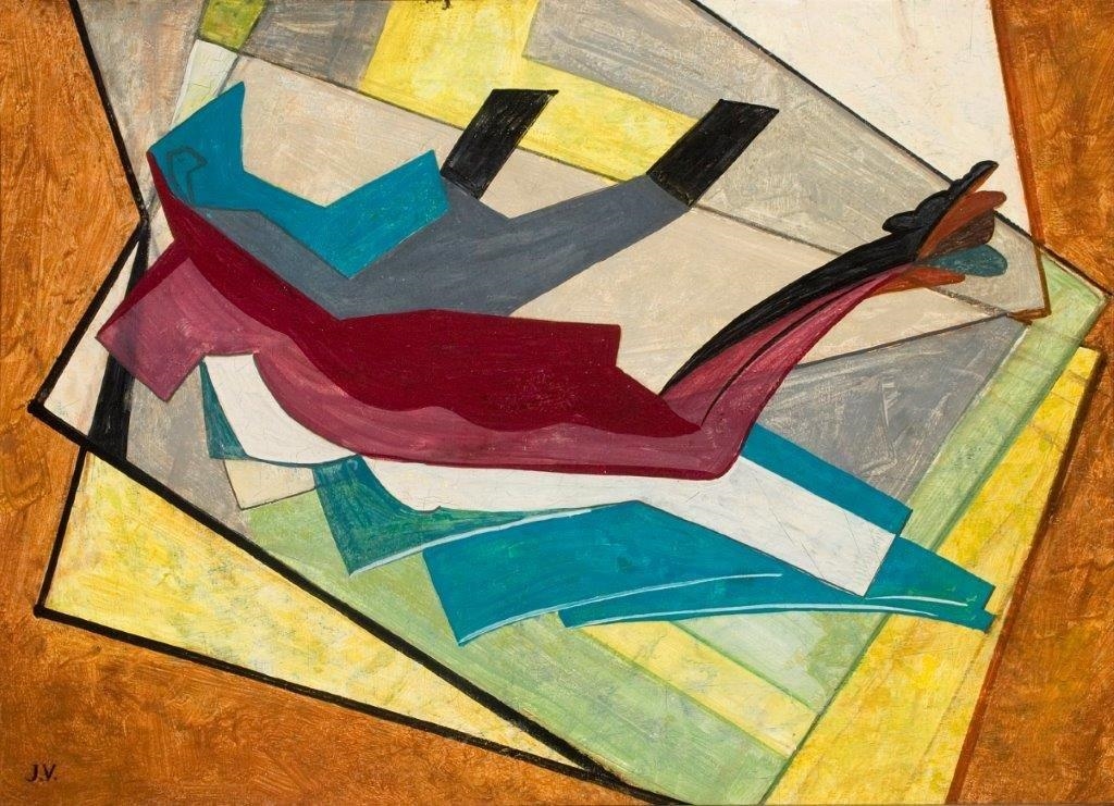 Artwork by G. J. Jelzéssel, Following movements, Made of oil on panel