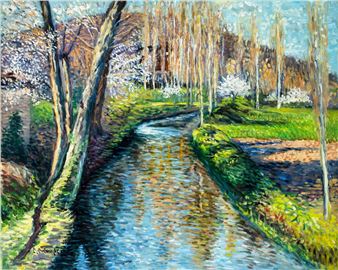 Forest River Landscape - C. C. Cooper