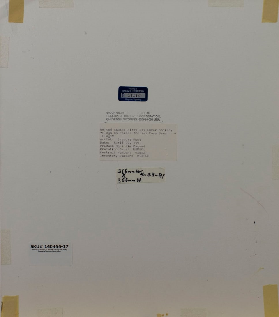 Greg Rudd | Flags on Parade (Betsey Ross Sews Flag (1991) | MutualArt