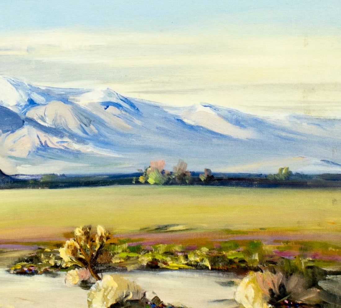 Artwork by Lois Sakio, Desert Landscape, Made of oil on canvas board