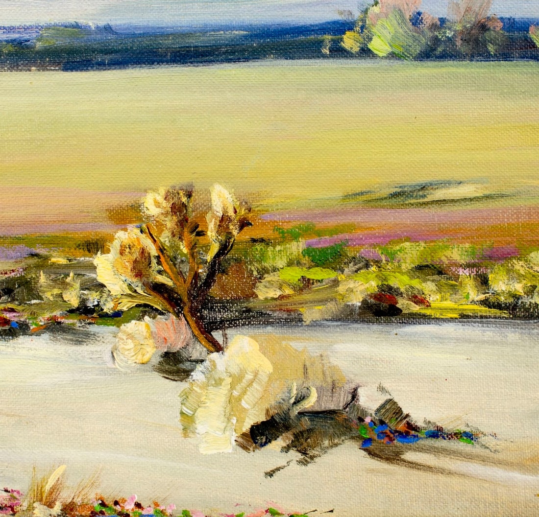 Artwork by Lois Sakio, Desert Landscape, Made of oil on canvas board