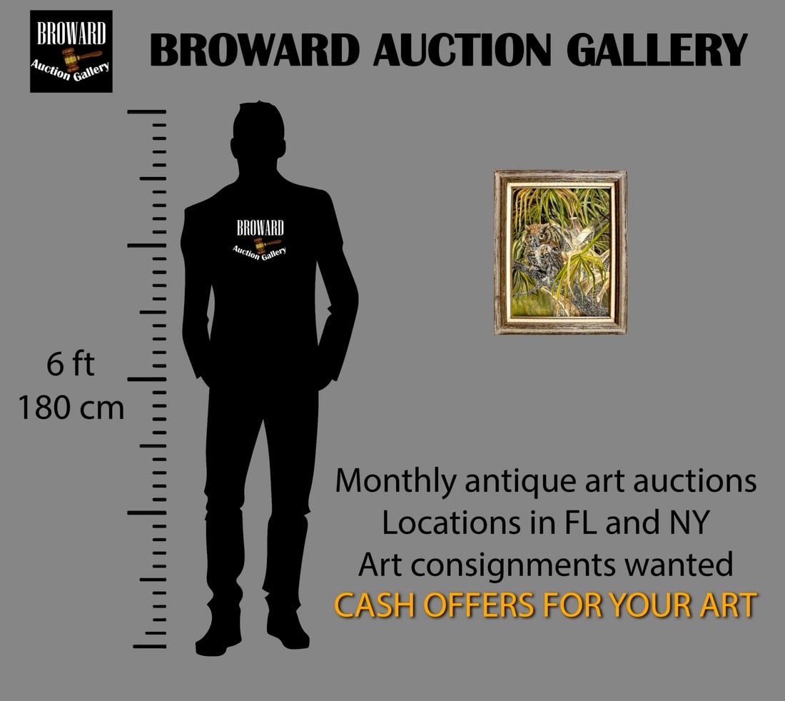 Artwork by Linda K. Della Poali, Owl, Made of oil on canvas