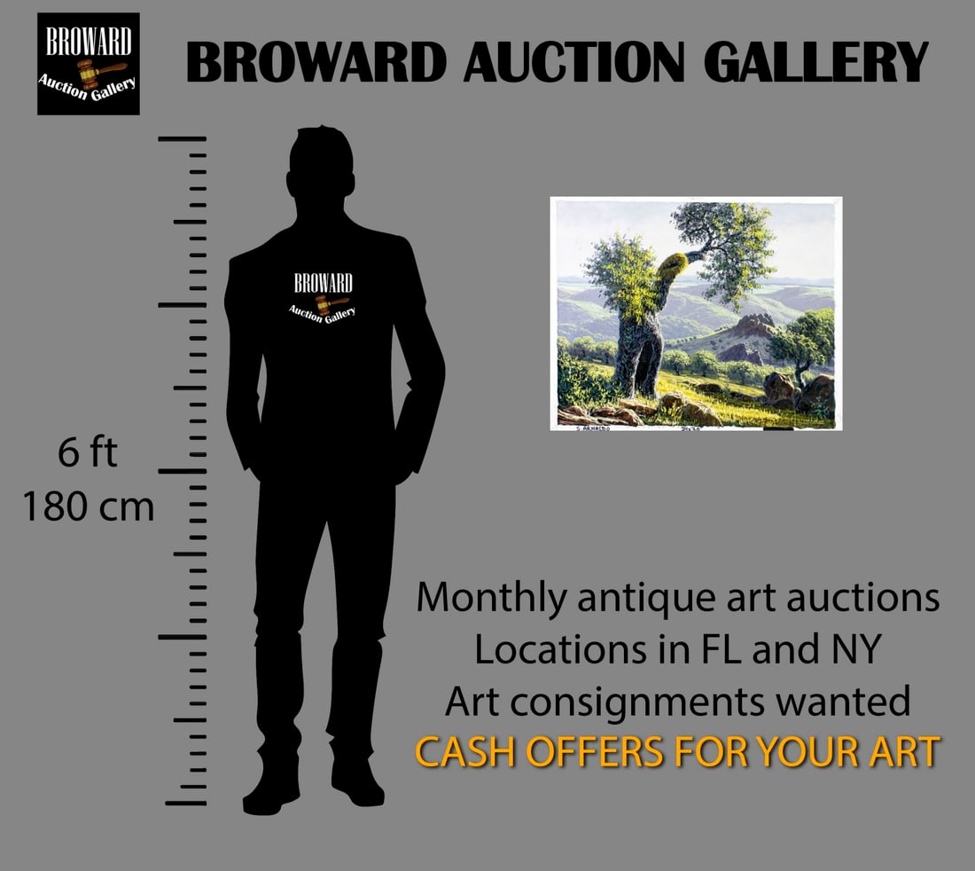 Artwork by S Arnaldo, Hilly Landscape, Made of oil on canvas