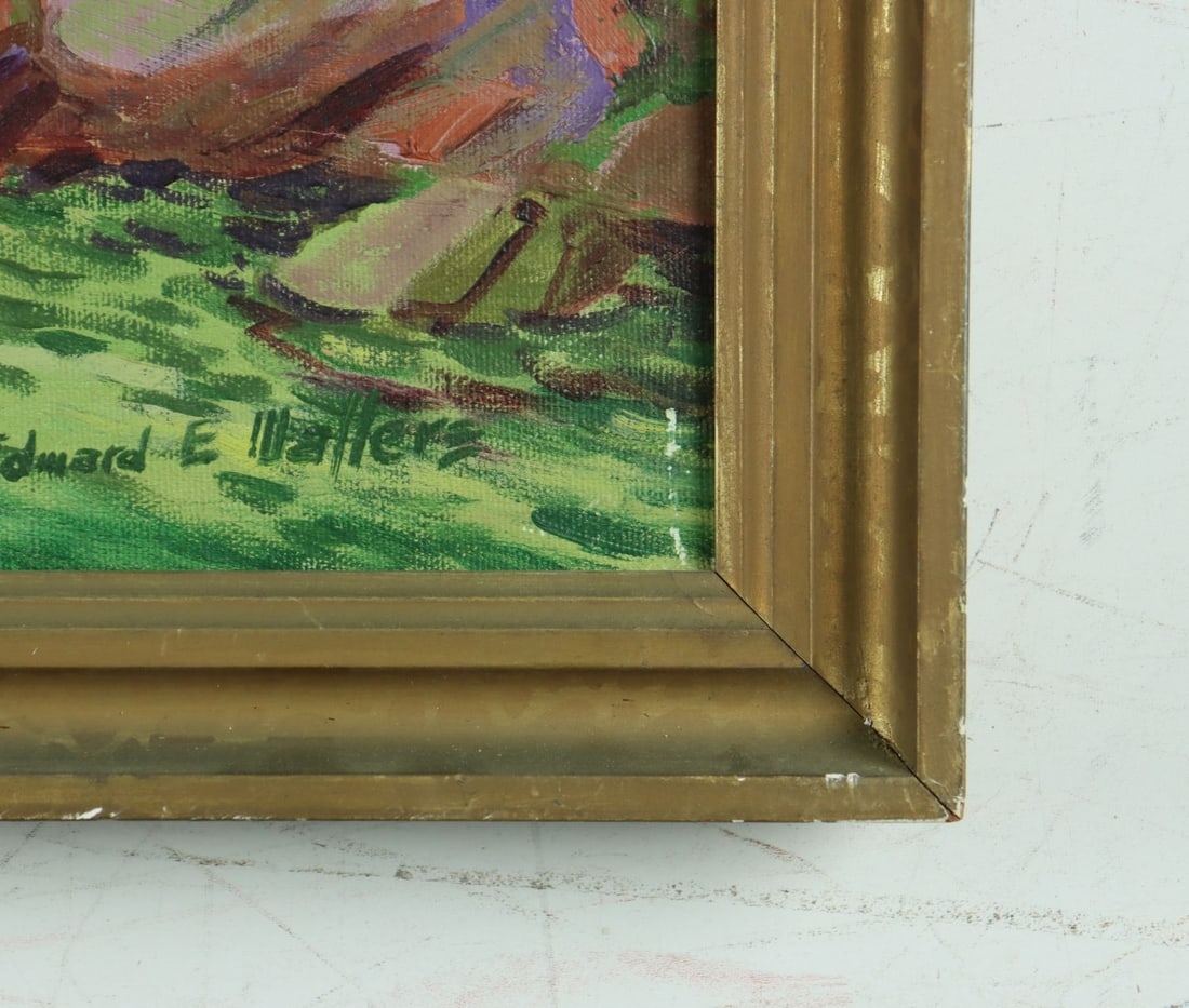 Artwork by Edward Walters, Autumn River Landscape, Made of oil on canvas