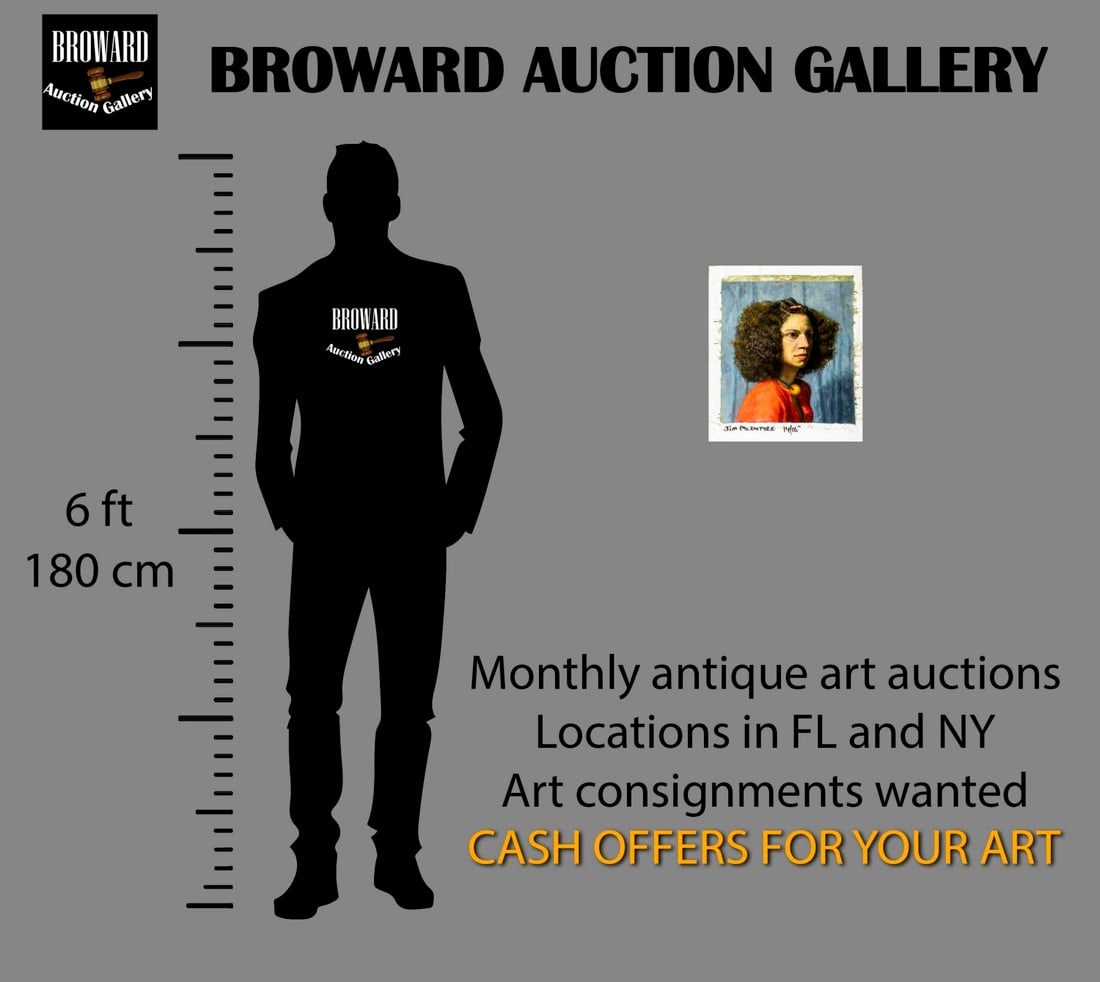 Artwork by Jim Mcintyre, Portrait of Woman, Made of oil on canvas