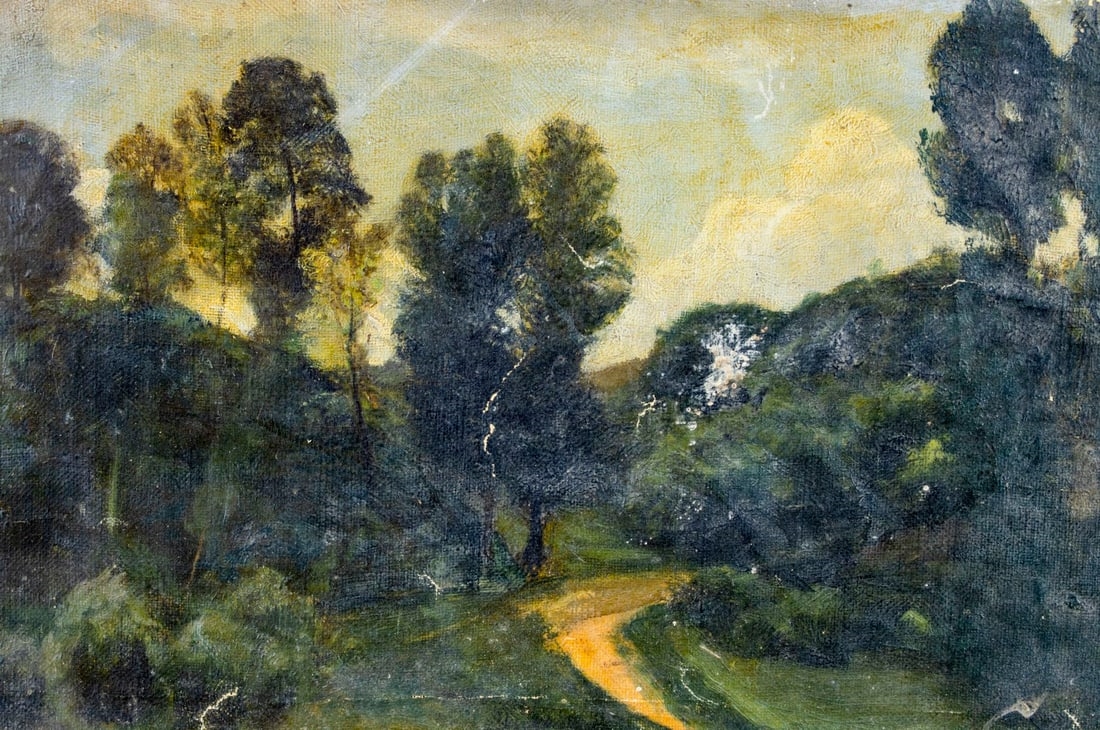 Artwork by John Worthington Mansfield, Forest Landscape, Made of oil on canvas